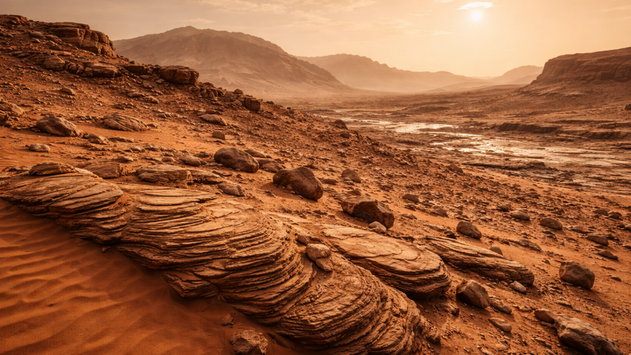 Новое исследование показывает, что вода на Марс...