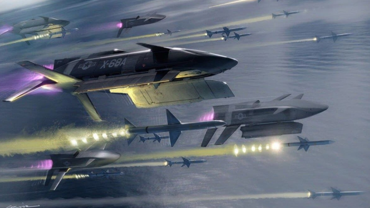 Беспилотник LongShot приблизился к первому полету и уже сбрасывает оружие Американский беспилотник LongShot (X-68A) от Ge...