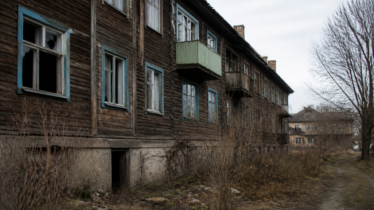 Жители аварийного дома на улице Тимоскайнена в ...