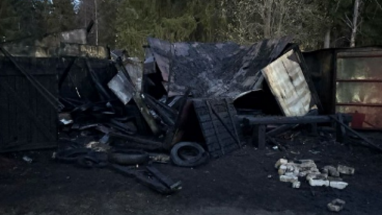 В Карелии пожар в поселке Мелиоративный: сгорели два гаража, пострадавших нет Ночью 3 мая в поселке Мелиоративный произошел п...