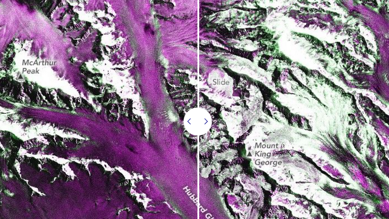 Землетрясение в горах Сент Элиас вызвало сотни оползней Мощное землетрясение магнитудой 7,0 у границы А...