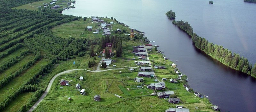 Жители поселка Шуезеро в Беломорском округе Кар...
