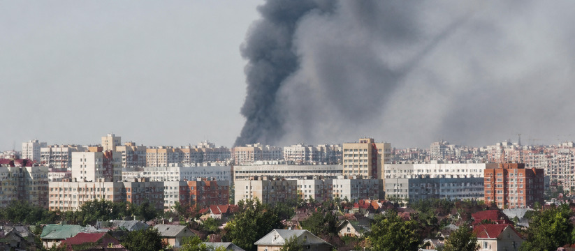 Жители Тюмени делятся снимками черного дыма в р...