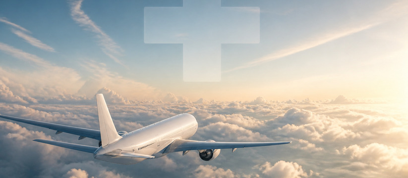 Суд во Франции признал рак у стюардессы Air France профзаболеванием Самолет в небе над облаками, намекающий на связ...