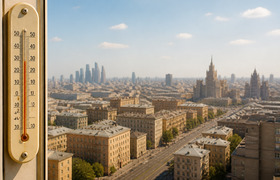 В Москве объявлен оранжевый уровень опасности и...