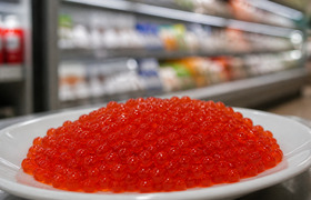 Новый улов красной икры поступил в продажу по ц...