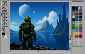 Doom снова запустили в Paint: Ctrl+Z отменяет с...