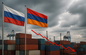 Товарооборот России и Армении упал на две трети