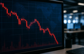 Индекс МосБиржи упал ниже 2300 пунктов
