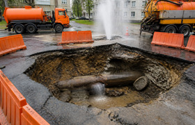 В Новосибирске на площади Ленина из-за аварии н...