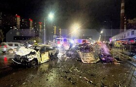 Семья погибла в огне после удара BMW во время п...
