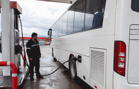 Топливная ситуация не нарушила график автобусов...